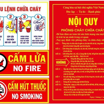 BẢNG TIÊU LỆNH PCCC